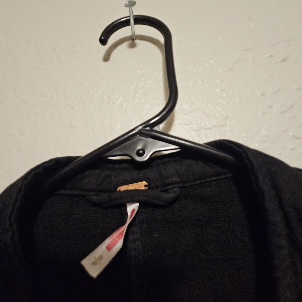 Free People Womens Black Jagger Open Front Blaze SIZE SMALL - Picture 5 of 8